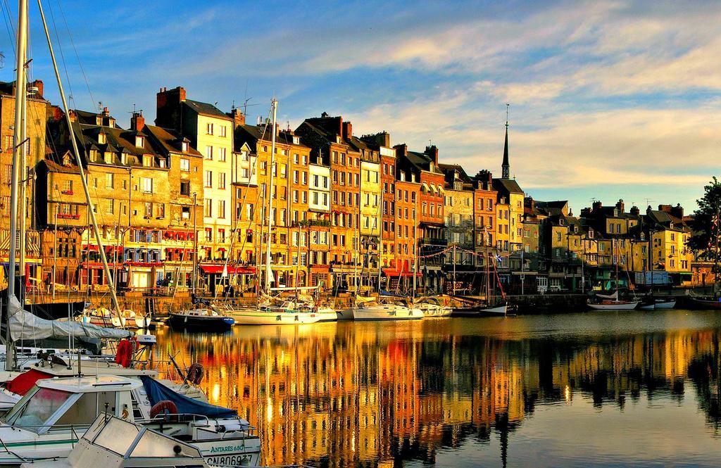 Ferienwohnung Le Bellevue - Beautiful Sea View Honfleur Exterior foto